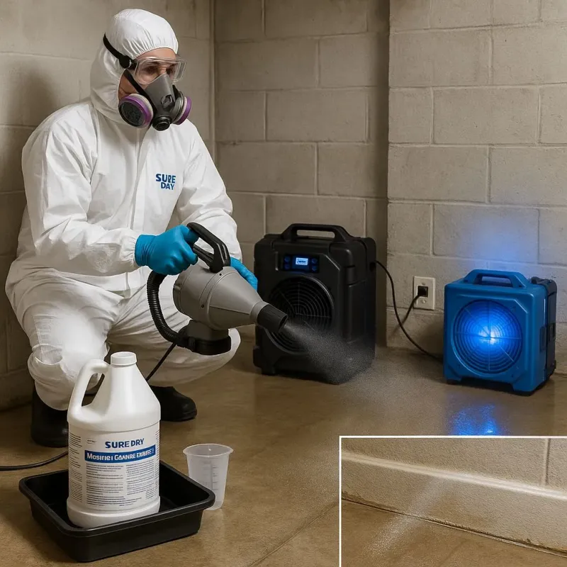 Sanitization and Odor Removal process in Paradise, CA